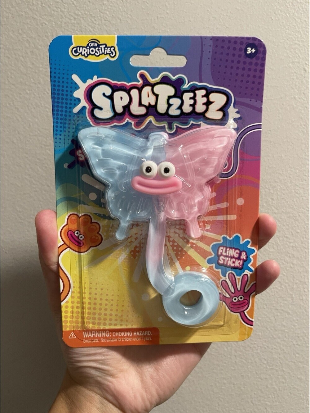 Orb Curiosities Splatzeez Butterfly Smusher Sticky Squeeze Toy NEW NOT IN STORES